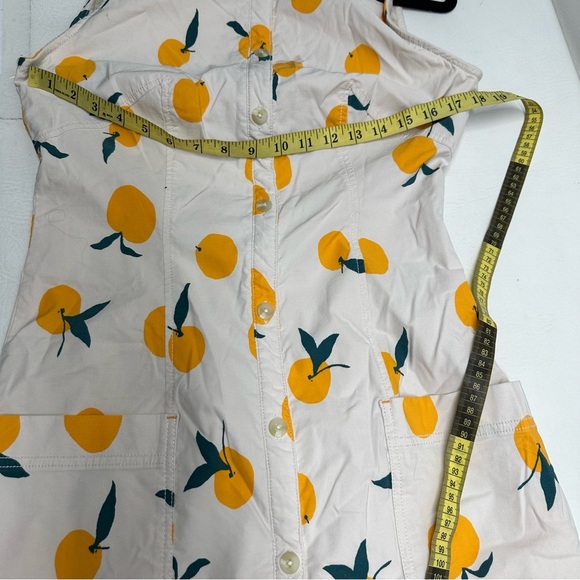 MAEVE BY anthropologie Dylan Mierzwinsky Orange Print Sleeveless Dress size M - Picture 6 of 11